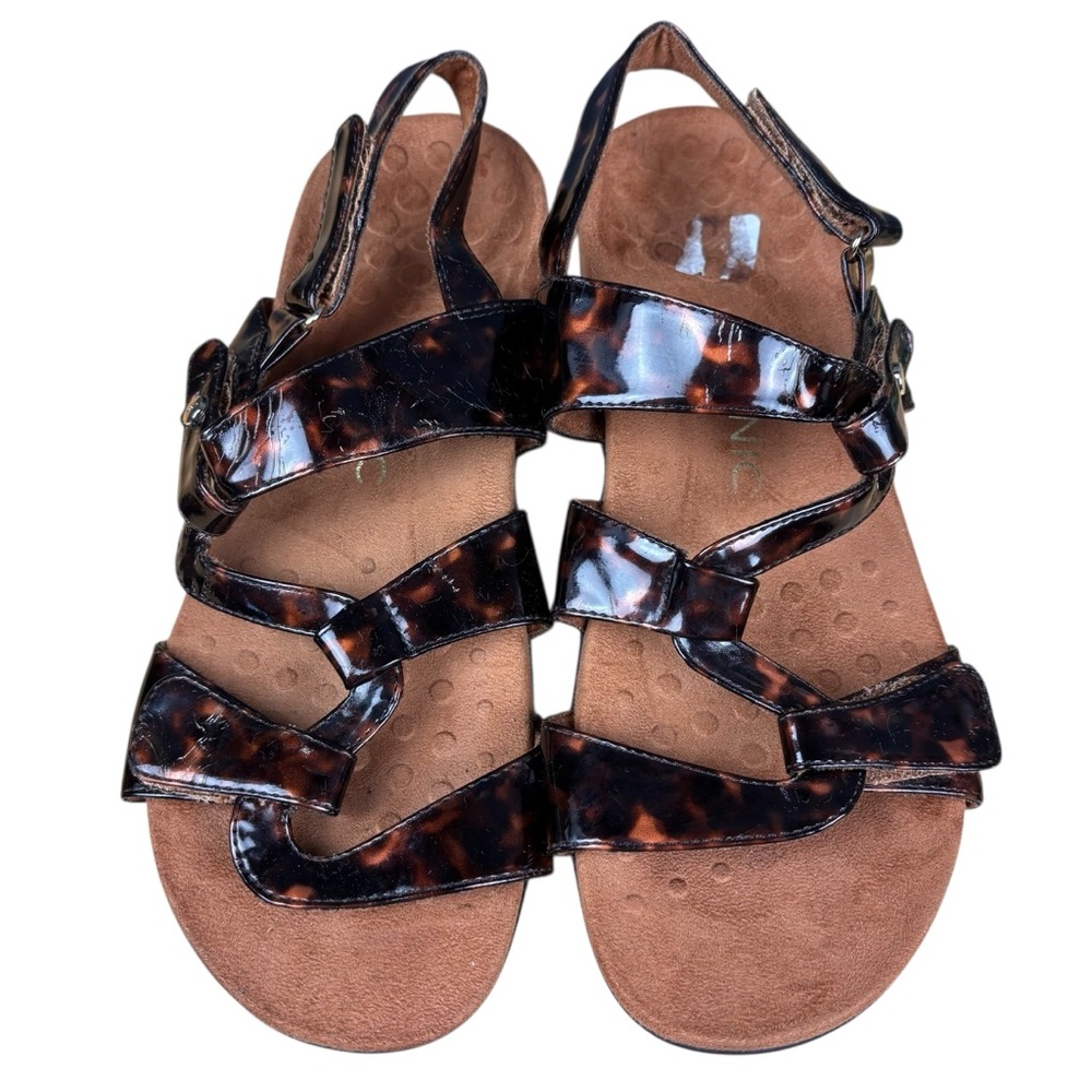 Vionic Paros Tortoise Shell Adjustable Strappy Sa… - image 3